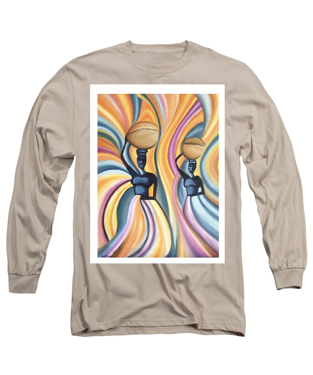 Oil Long Sleeve T-Shirt featuring the painting Unity by Olaoluwa Smith