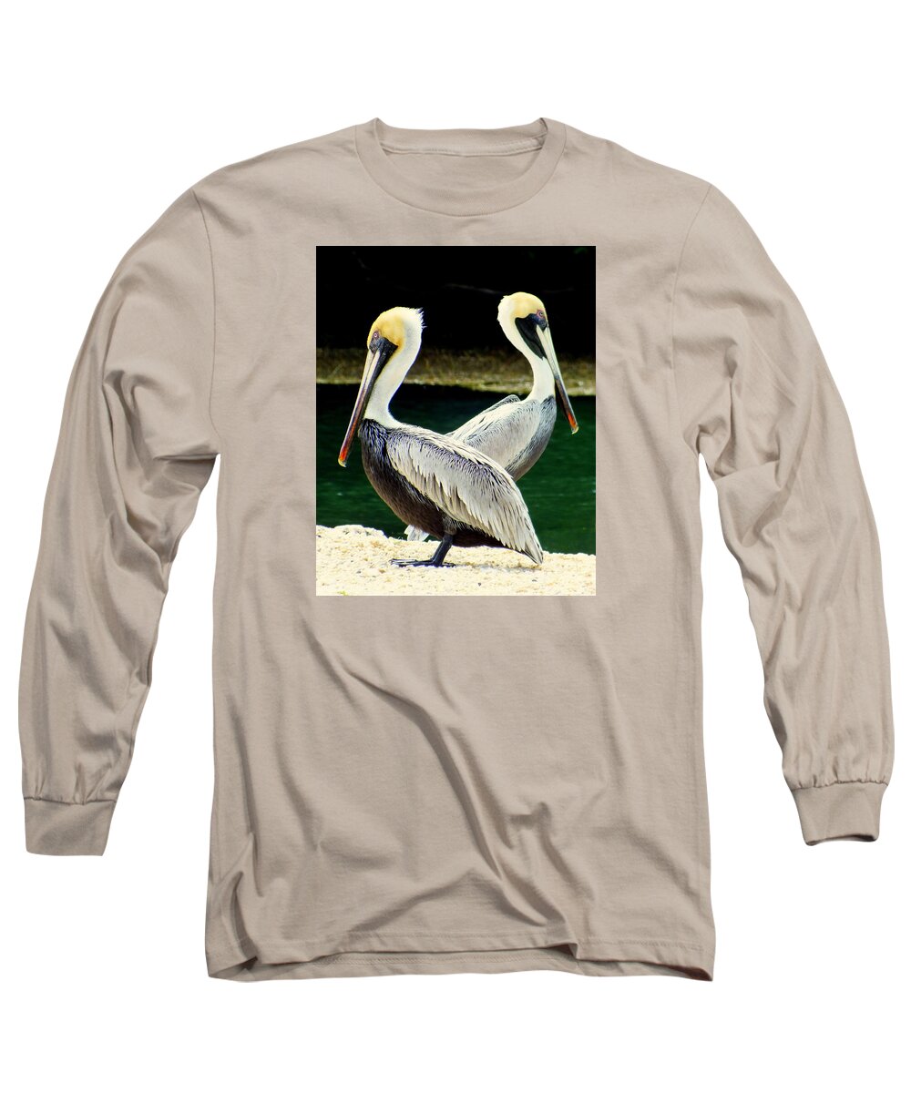 Birds Long Sleeve T-Shirt featuring the photograph Valentine Dance by Karen Wiles