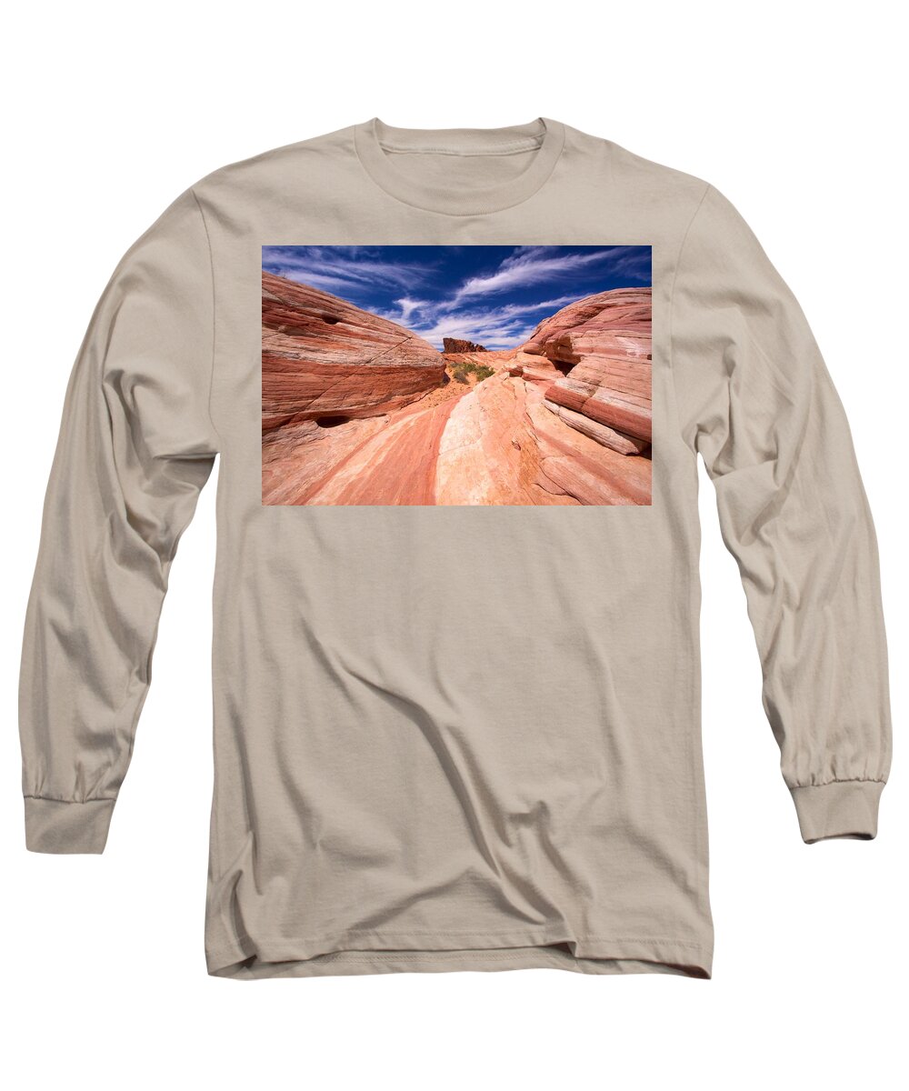 Valley Of Fire State Park Long Sleeve T-Shirt featuring the photograph Valley of Fire 2 by David Beebe