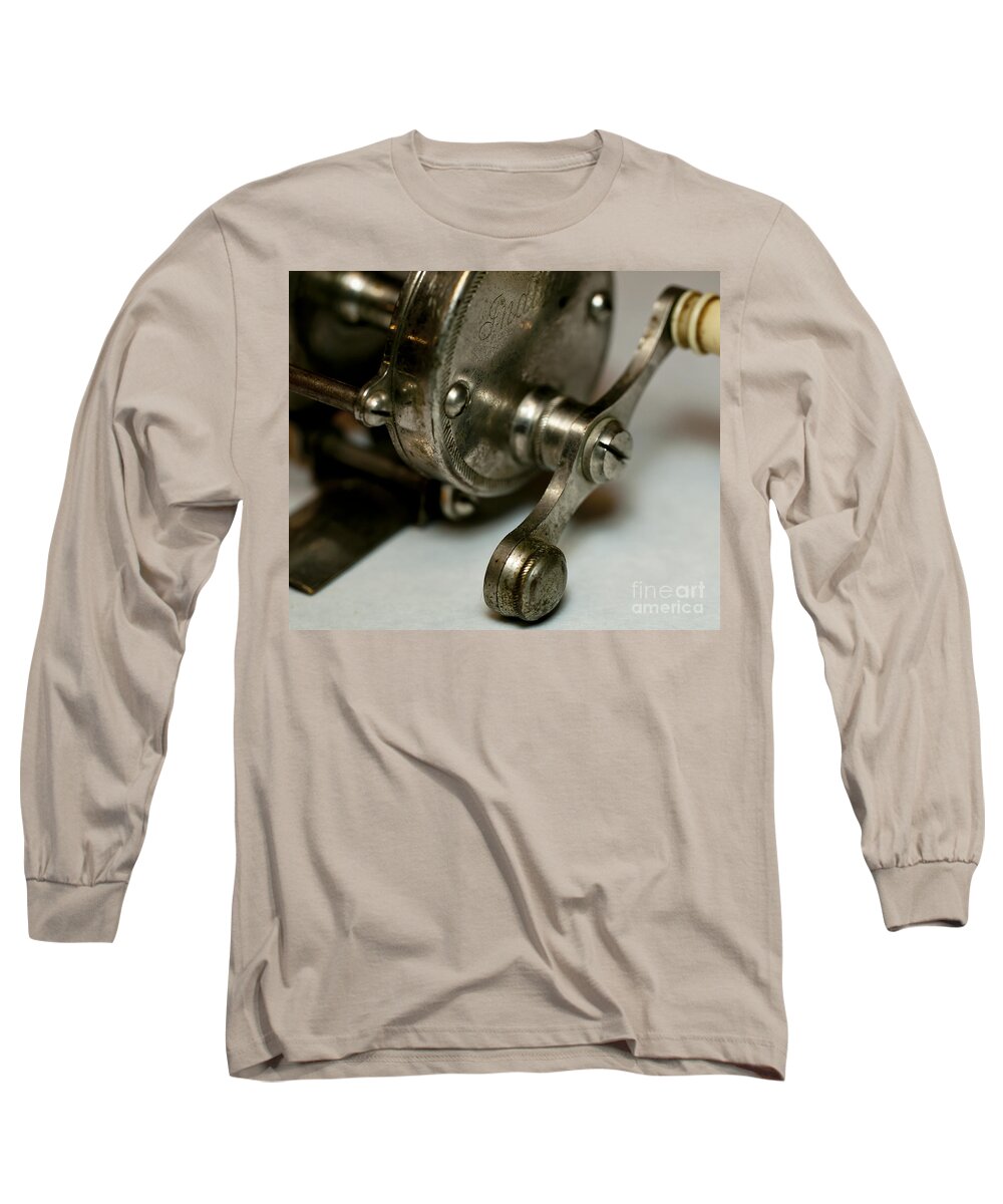 Fishing Reel Long Sleeve T-Shirt featuring the photograph Vintage Fishing Reel by Wilma Birdwell