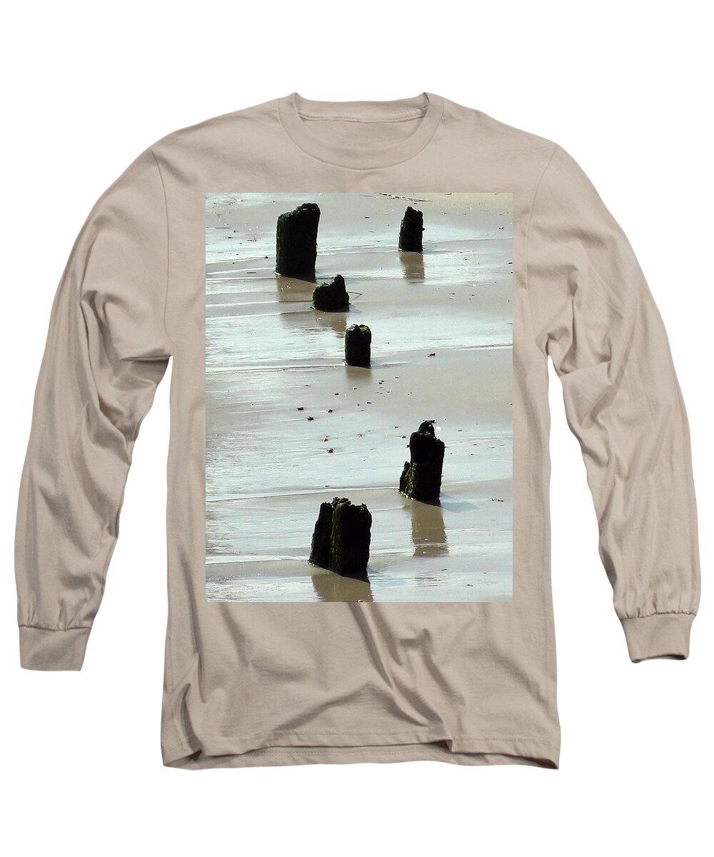 Atlantic City Long Sleeve T-Shirt featuring the photograph Waterlogged by Deborah Crew-Johnson