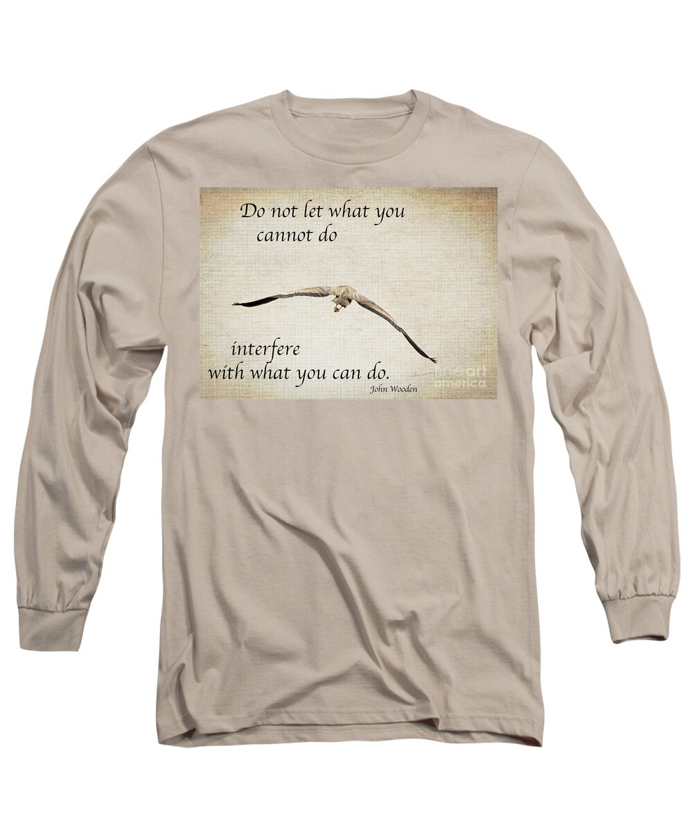 Inspirational Long Sleeve T-Shirt featuring the photograph You Can Do It by Kerri Farley
