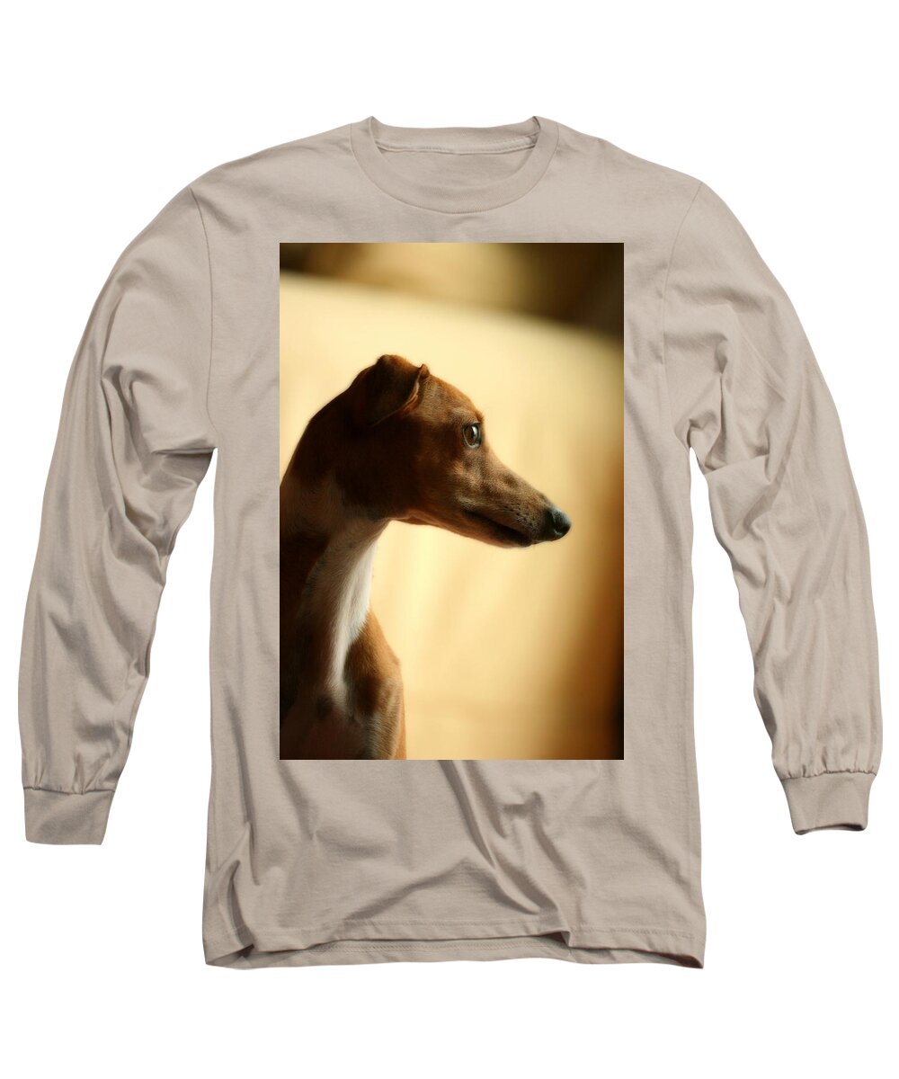 Yellow Long Sleeve T-Shirt featuring the photograph Sami by Angela Rath