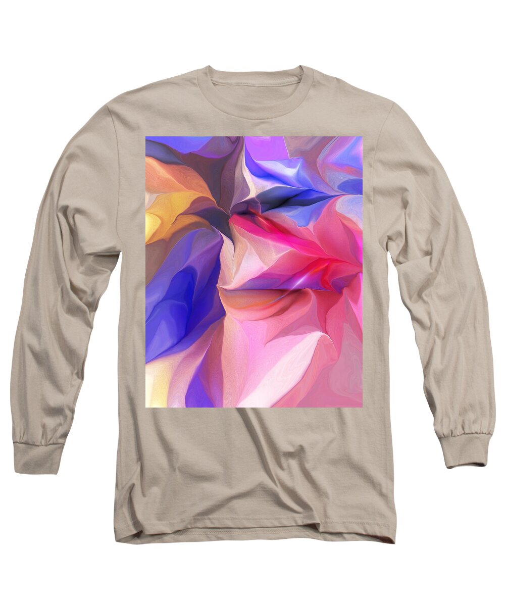 Fine Art Long Sleeve T-Shirt featuring the digital art Abstract 060612A by David Lane