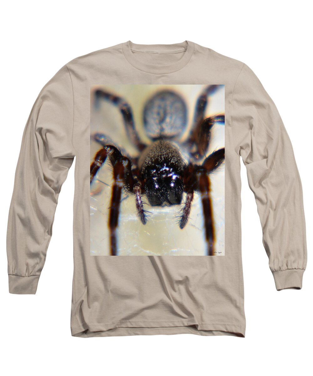 Spider Long Sleeve T-Shirt featuring the photograph Australian Face by Chriss Pagani
