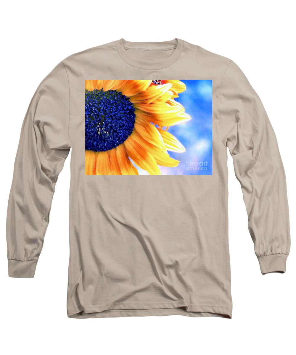 Sunflower Long Sleeve T-Shirt featuring the photograph Delight by Rory Siegel