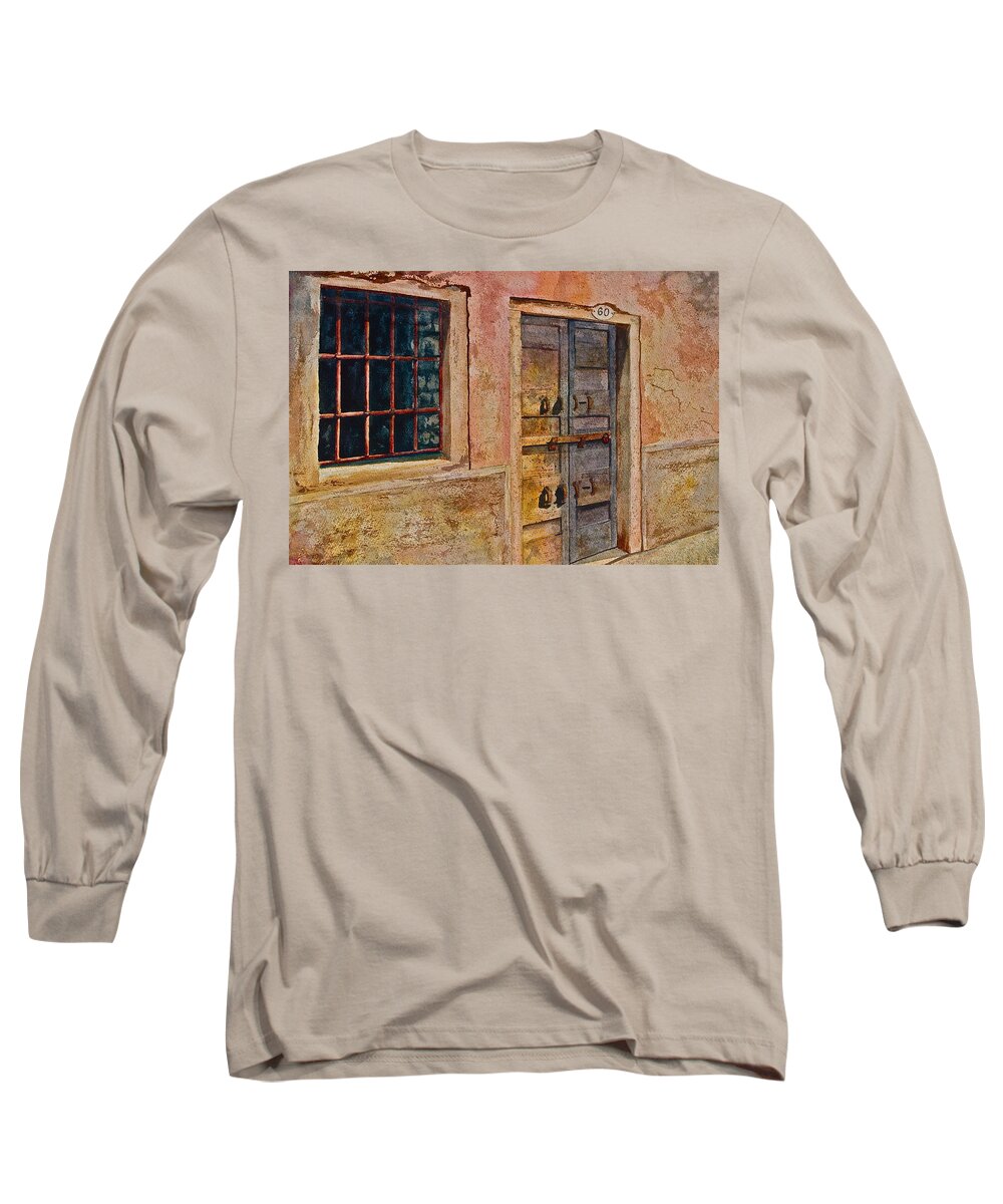 Jail Long Sleeve T-Shirt featuring the painting Fresh Air by Frank SantAgata