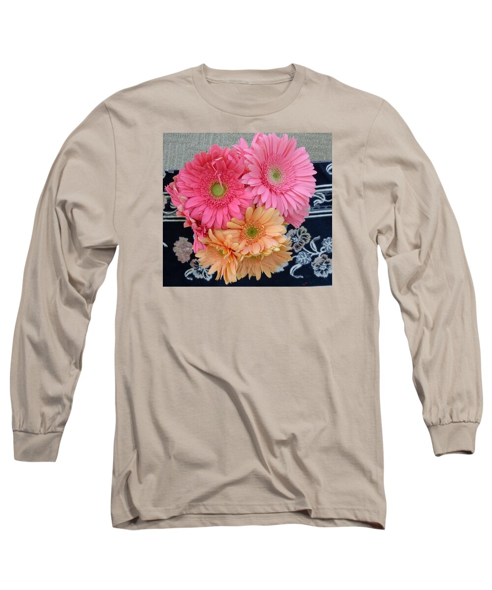 Bettye Harwell Flowers Long Sleeve T-Shirt featuring the photograph Gerbera Daisies by Bettye Harwell