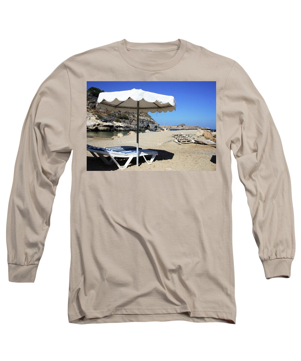 Umbrella Long Sleeve T-Shirt featuring the photograph Holiday by La Dolce Vita