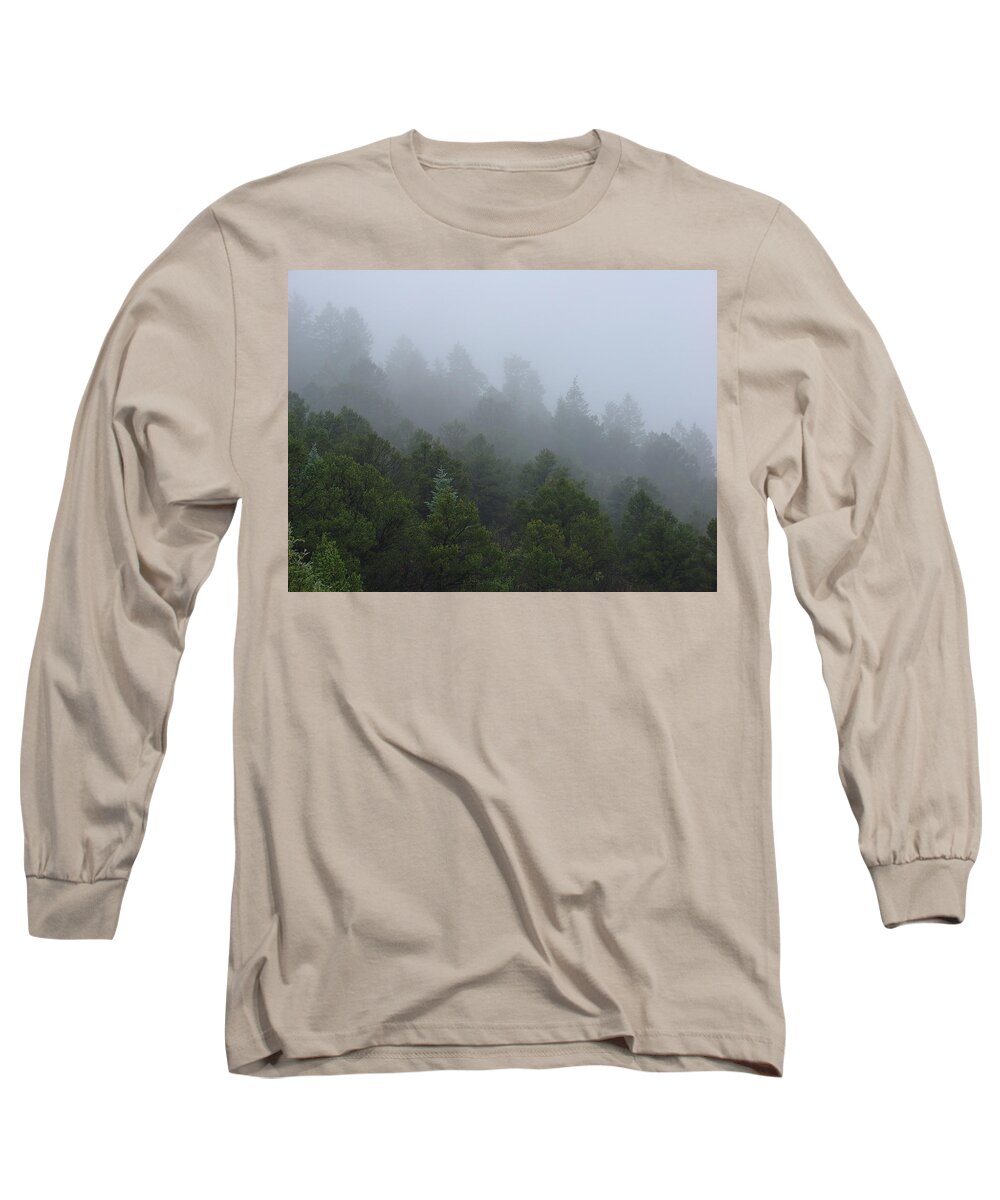 Mountain Long Sleeve T-Shirt featuring the photograph Misty Mountain Morning by Charles and Melisa Morrison