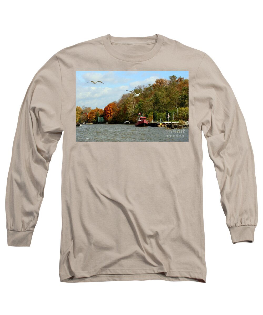 Landscape Long Sleeve T-Shirt featuring the photograph Port Dover Harbour by Barbara McMahon
