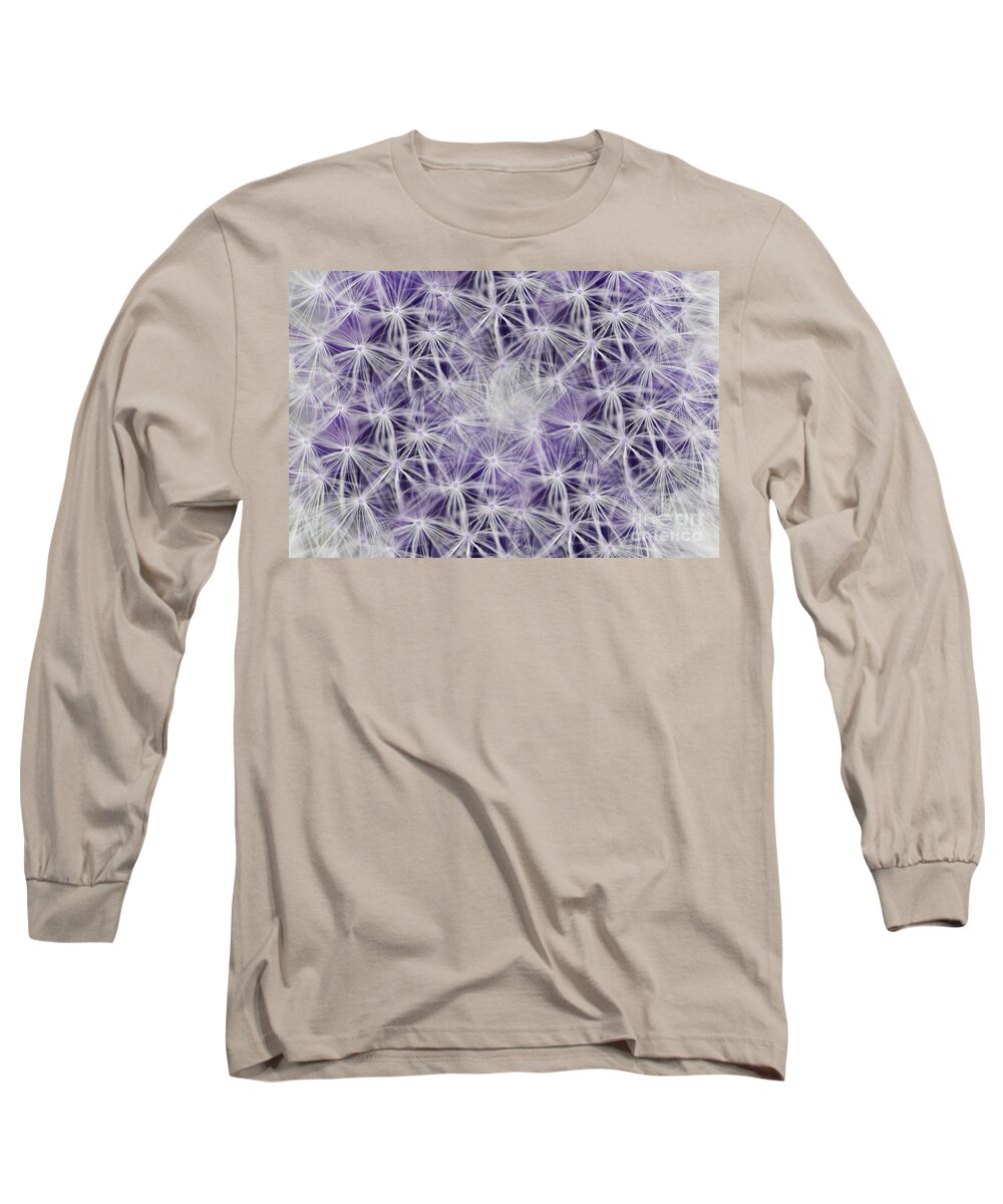 Dandelion Long Sleeve T-Shirt featuring the photograph Purple Wishes by Traci Cottingham