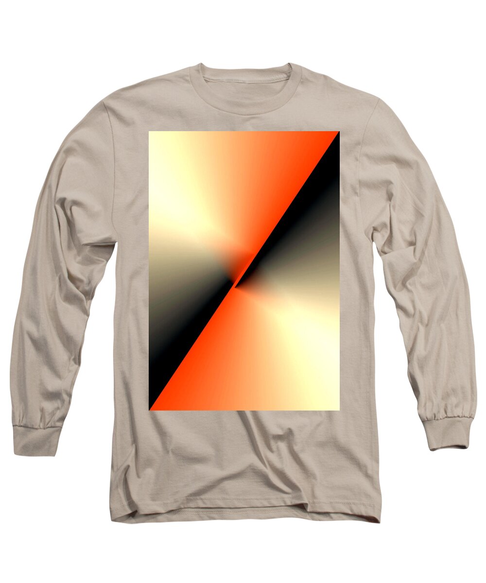 Abstract Long Sleeve T-Shirt featuring the mixed media 3006-2017 #1 by John Krakora