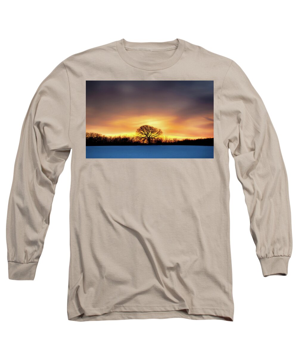  Long Sleeve T-Shirt featuring the photograph Fire In The Sky #1 by Dan Hefle