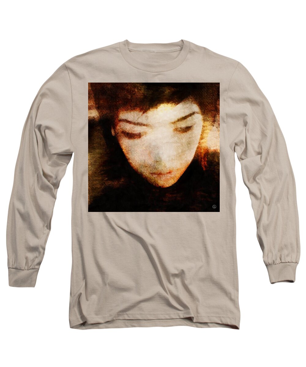 Woman Long Sleeve T-Shirt featuring the digital art In thoughts #1 by Gun Legler