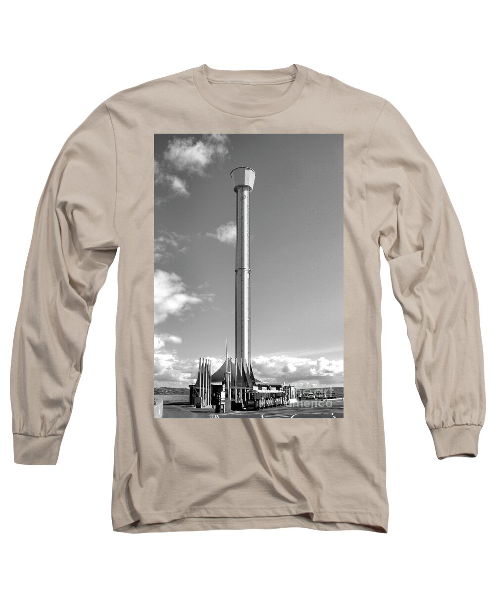 Architecture Long Sleeve T-Shirt featuring the photograph Jurassic Skyline Eye Tower #1 by Stephen Melia