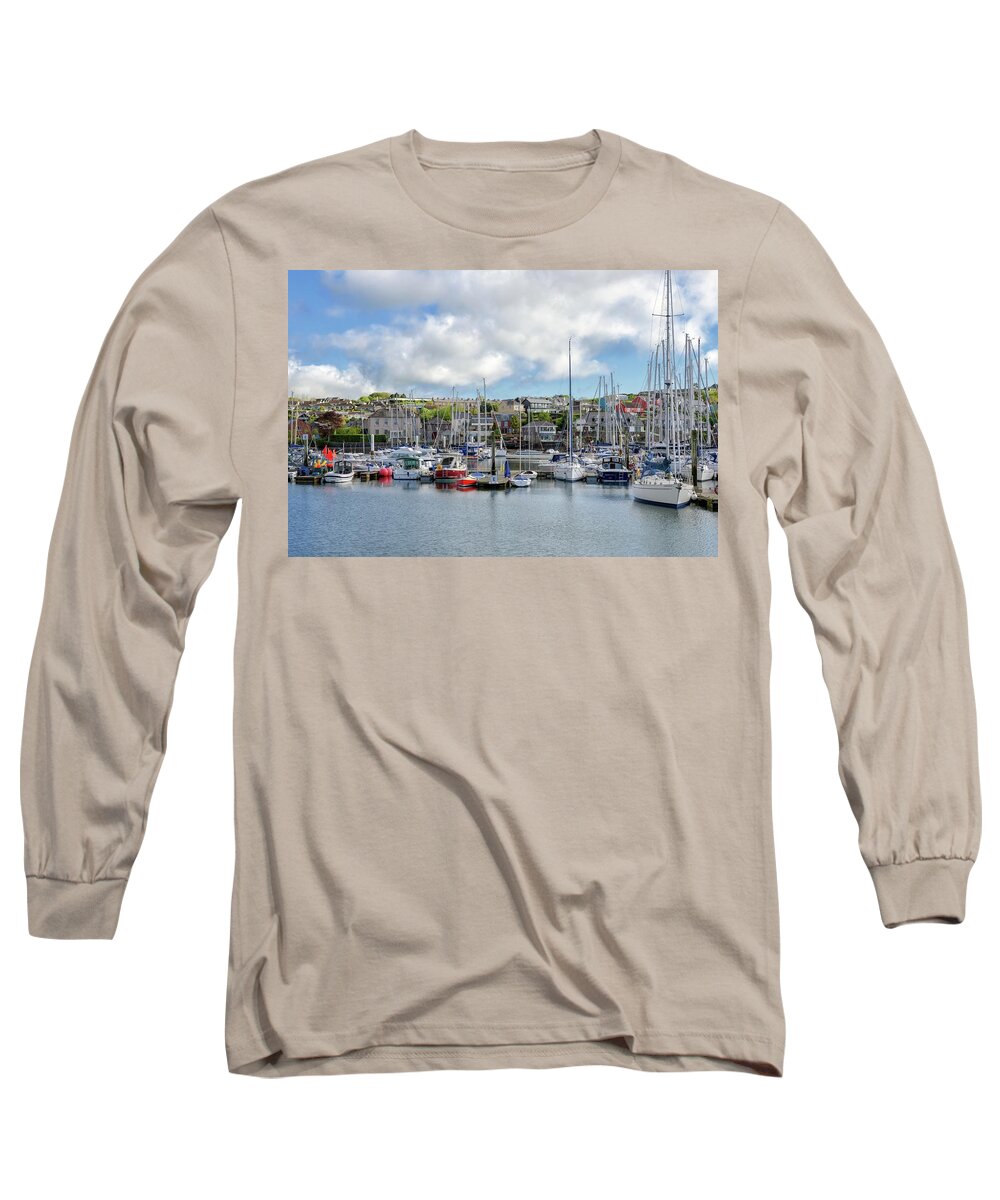 Sea Long Sleeve T-Shirt featuring the photograph Kinsale Harbor #1 by Chris Buff