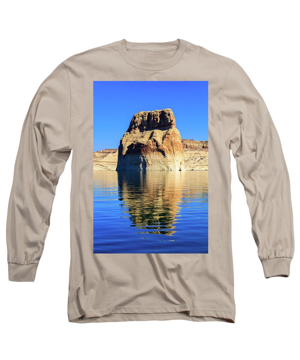 Lone Rock Canyon Long Sleeve T-Shirt featuring the photograph Lone Rock Canyon #1 by Raul Rodriguez
