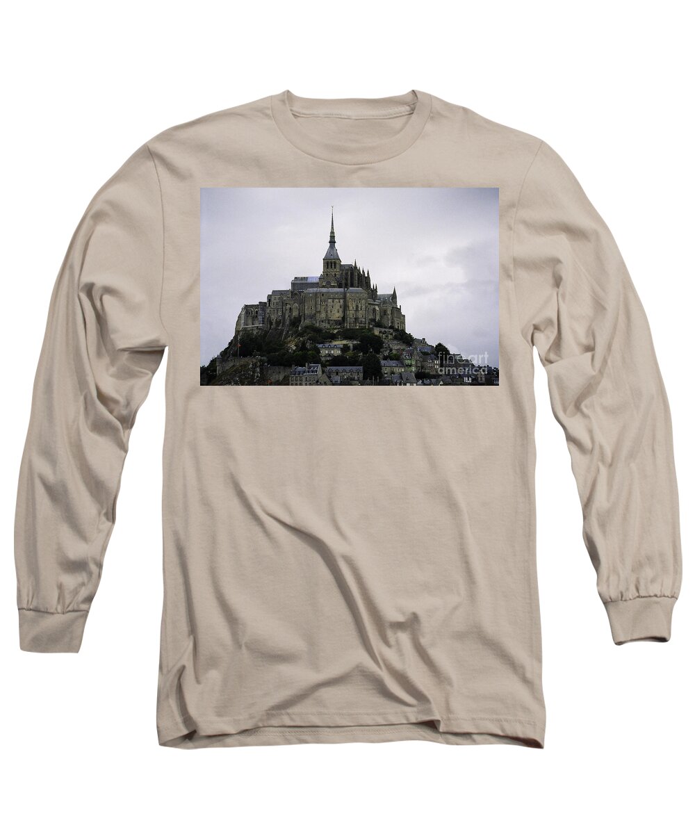 Landscape Long Sleeve T-Shirt featuring the photograph Mont St Michel #2 by Donna L Munro