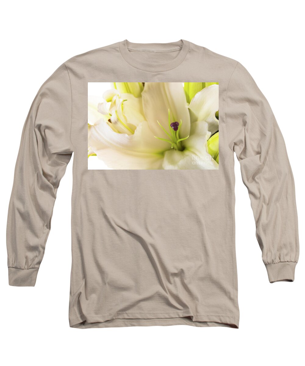 Alive Long Sleeve T-Shirt featuring the photograph Oriental Lily Flower #1 by Raul Rodriguez