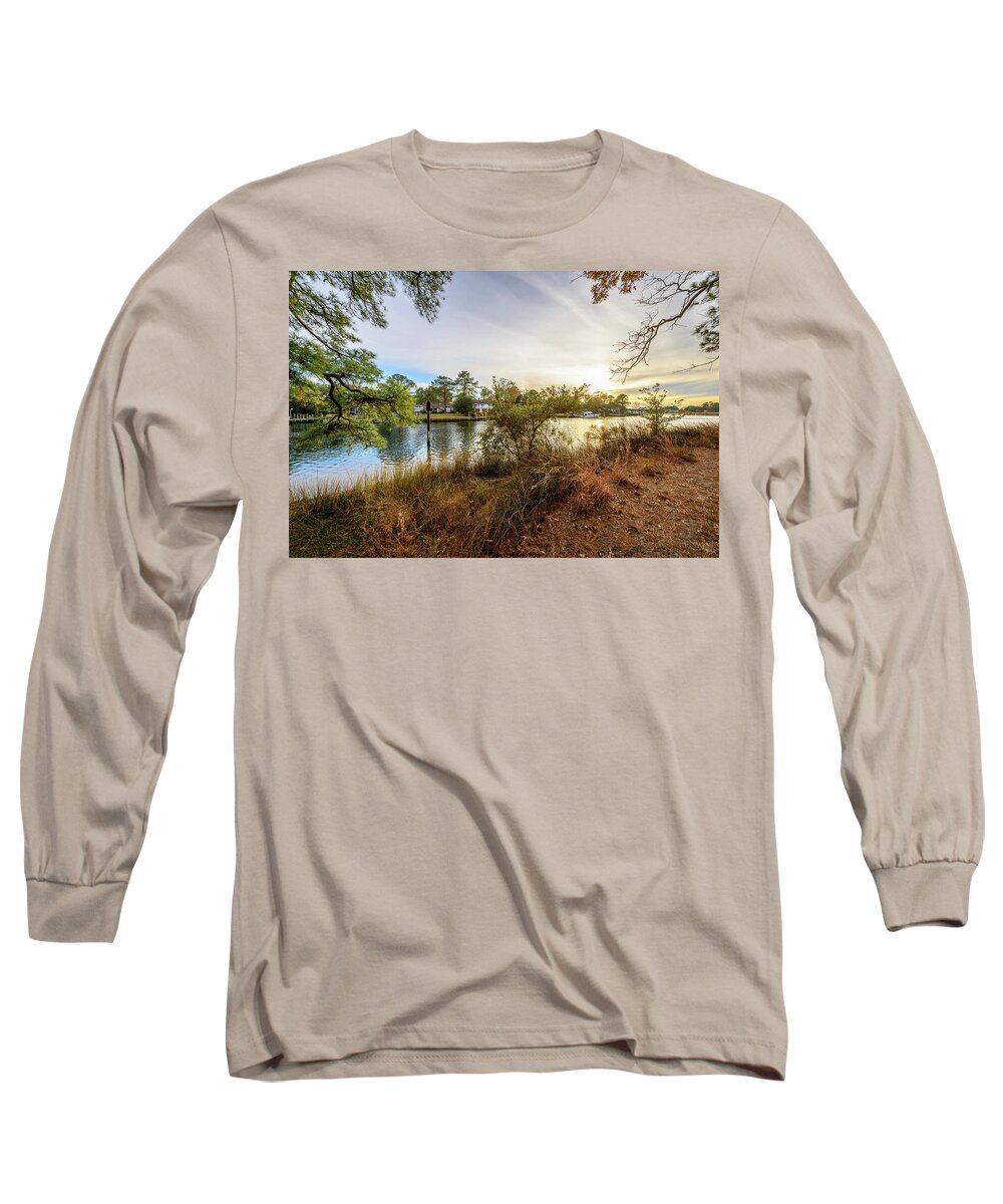 Fall Long Sleeve T-Shirt featuring the photograph Over The River #1 by Michael Scott