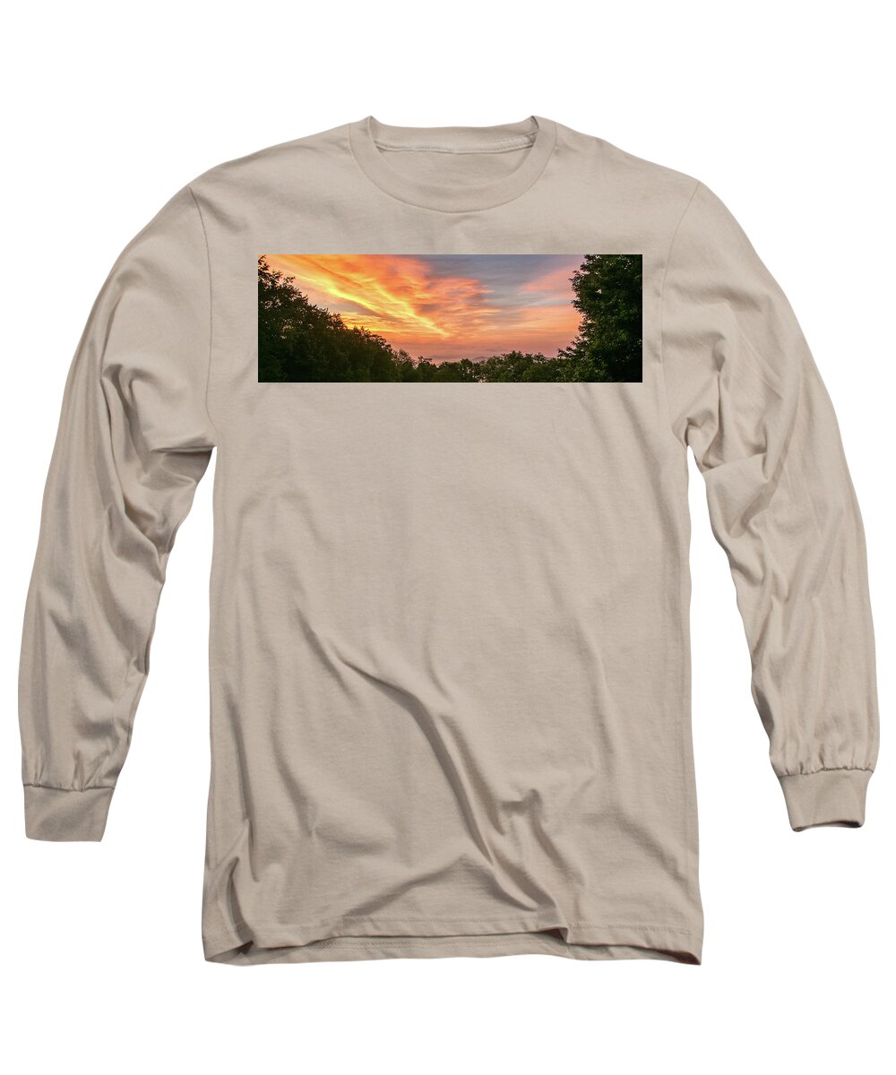 Sunrise Long Sleeve T-Shirt featuring the photograph Sunrise July 22 2015 #1 by D K Wall