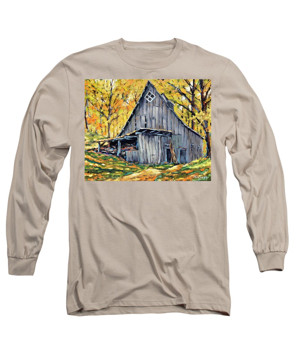 Artist Painter Long Sleeve T-Shirt featuring the painting Where I want to be by Prankearts Fine Art #1 by Richard T Pranke