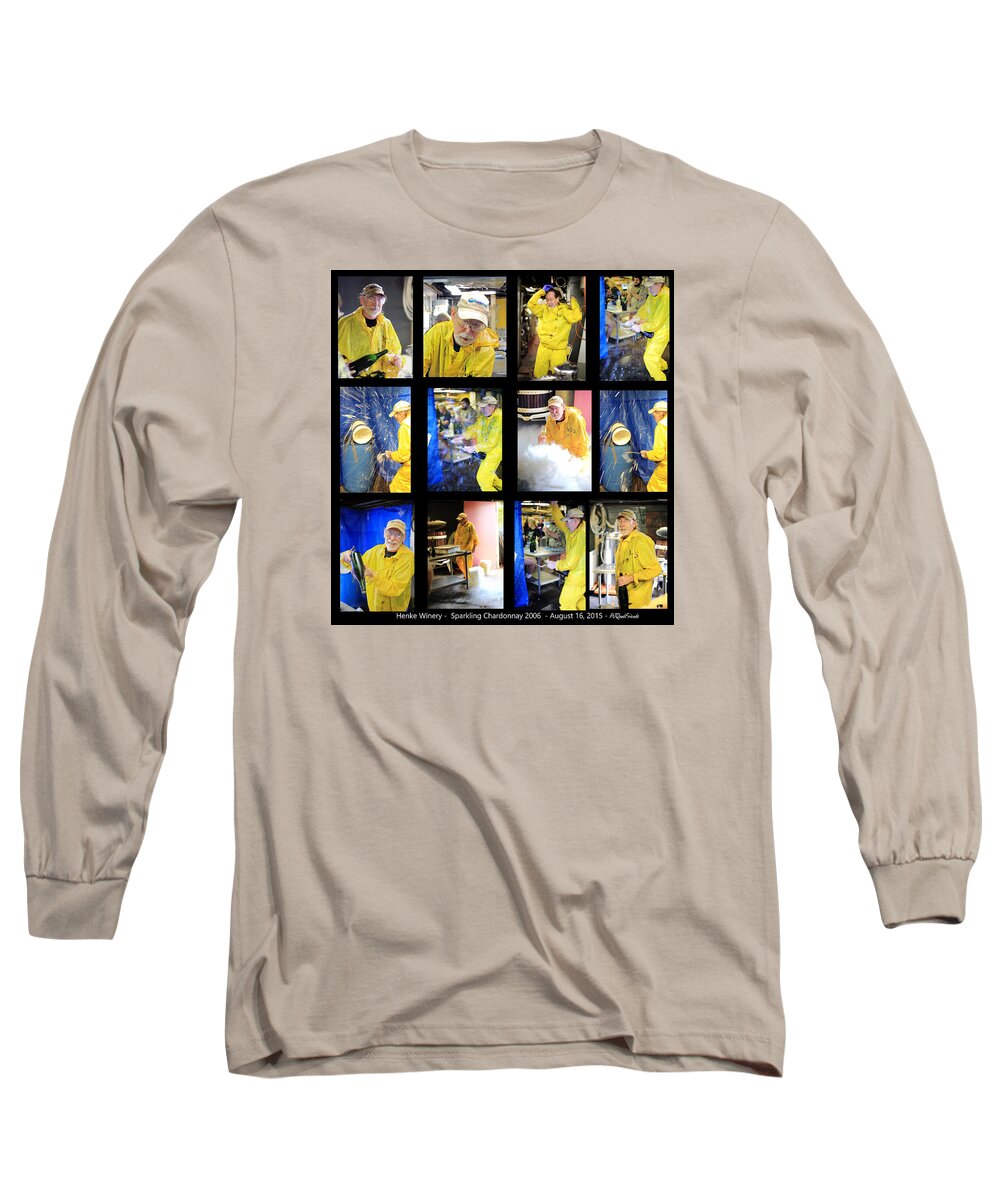 Henke Winery Sparkling Champagne Long Sleeve T-Shirt featuring the photograph Henke Winery Sparkling Champagne #10 by PJQandFriends Photography