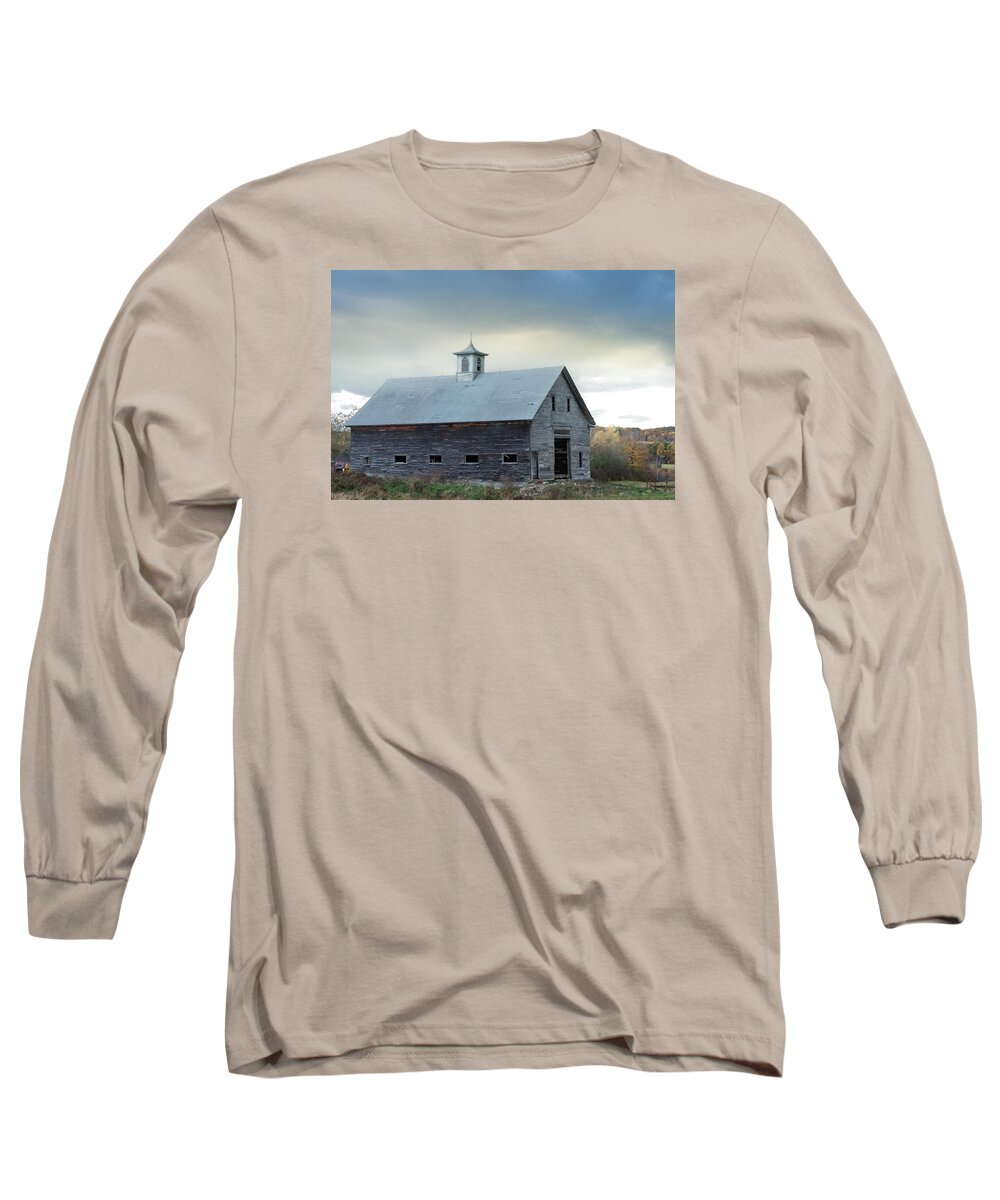 Barn Long Sleeve T-Shirt featuring the photograph Weathered Barn #2 by Lisa Bryant