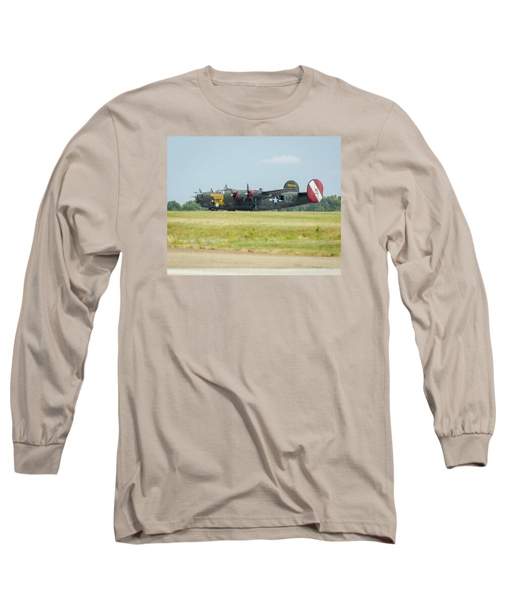 Aircraft Long Sleeve T-Shirt featuring the photograph Consolidated B-24J Liberator #3 by Jack R Perry