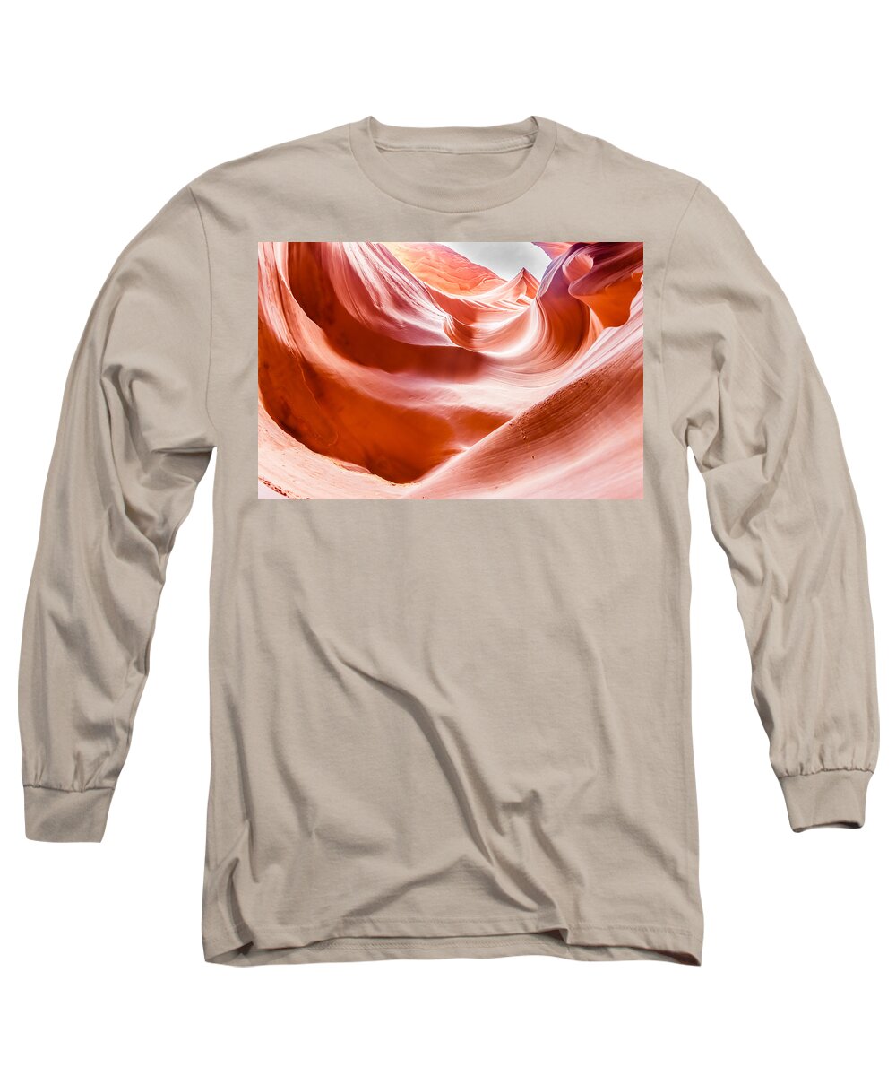 Usa Long Sleeve T-Shirt featuring the photograph Antelope Canyon #4 by SAURAVphoto Online Store