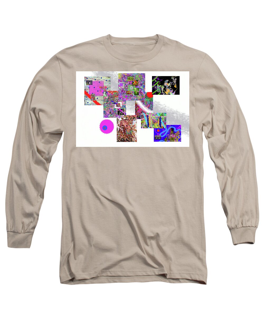  Long Sleeve T-Shirt featuring the digital art 8-17-2057n by Walter Paul Bebirian