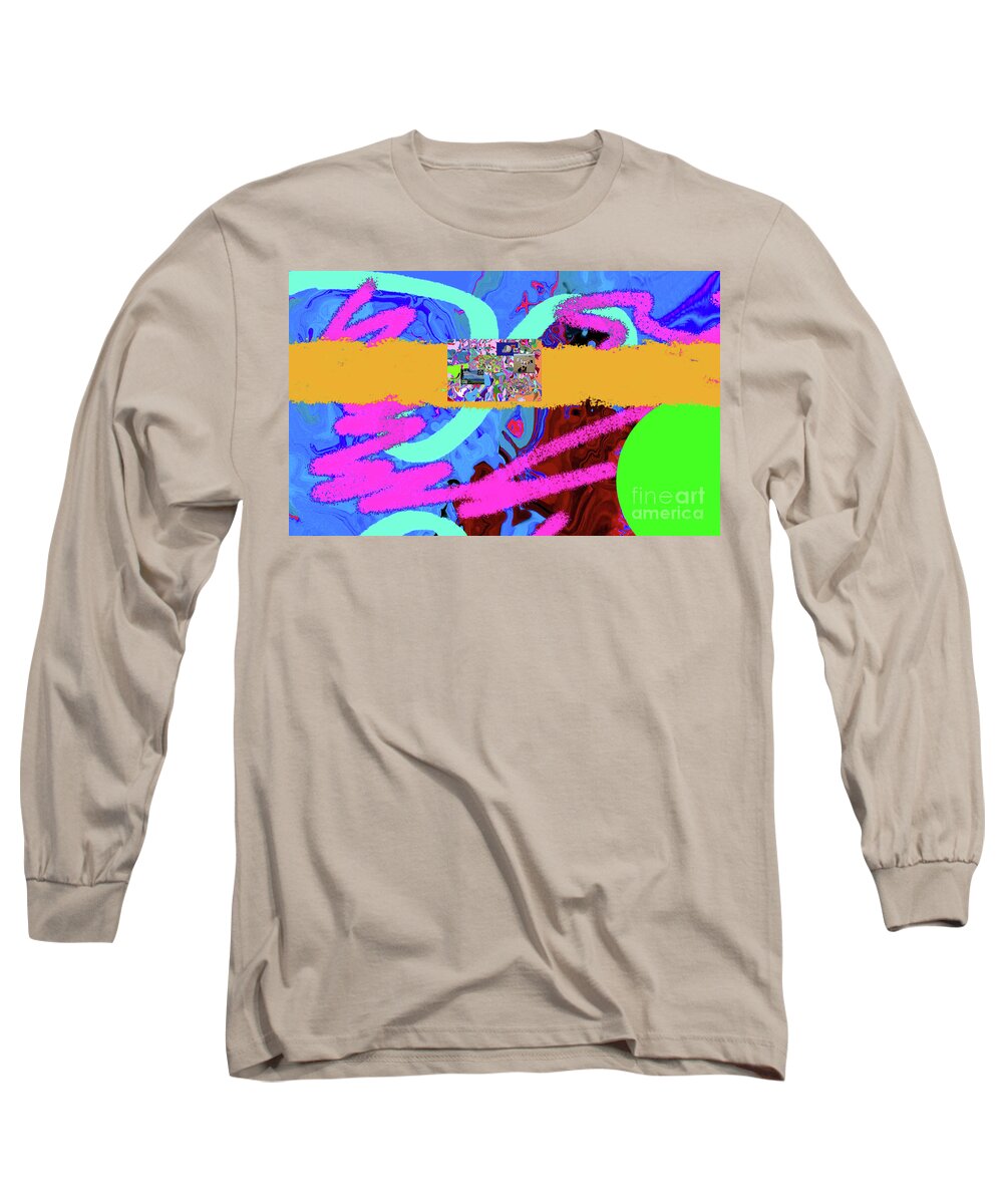  Long Sleeve T-Shirt featuring the digital art 8-2-2057v by Walter Paul Bebirian