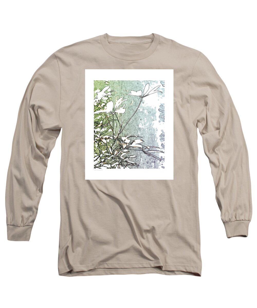 Plant On The Back Porch Long Sleeve T-Shirt featuring the photograph #88 #88 by Steve Godleski