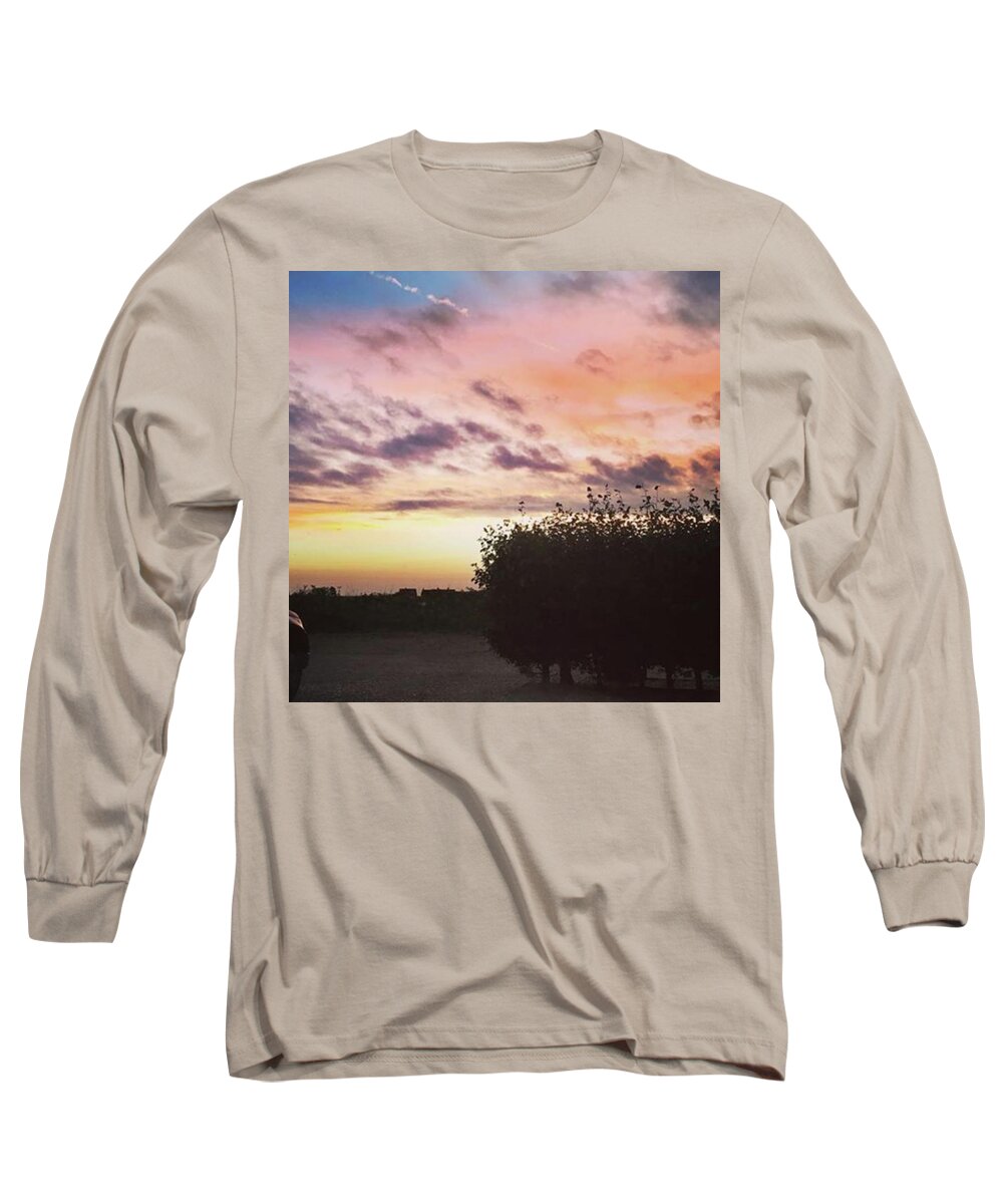 Norfolklife Long Sleeve T-Shirt featuring the photograph A Beautiful Morning Sky At 06:30 This by John Edwards