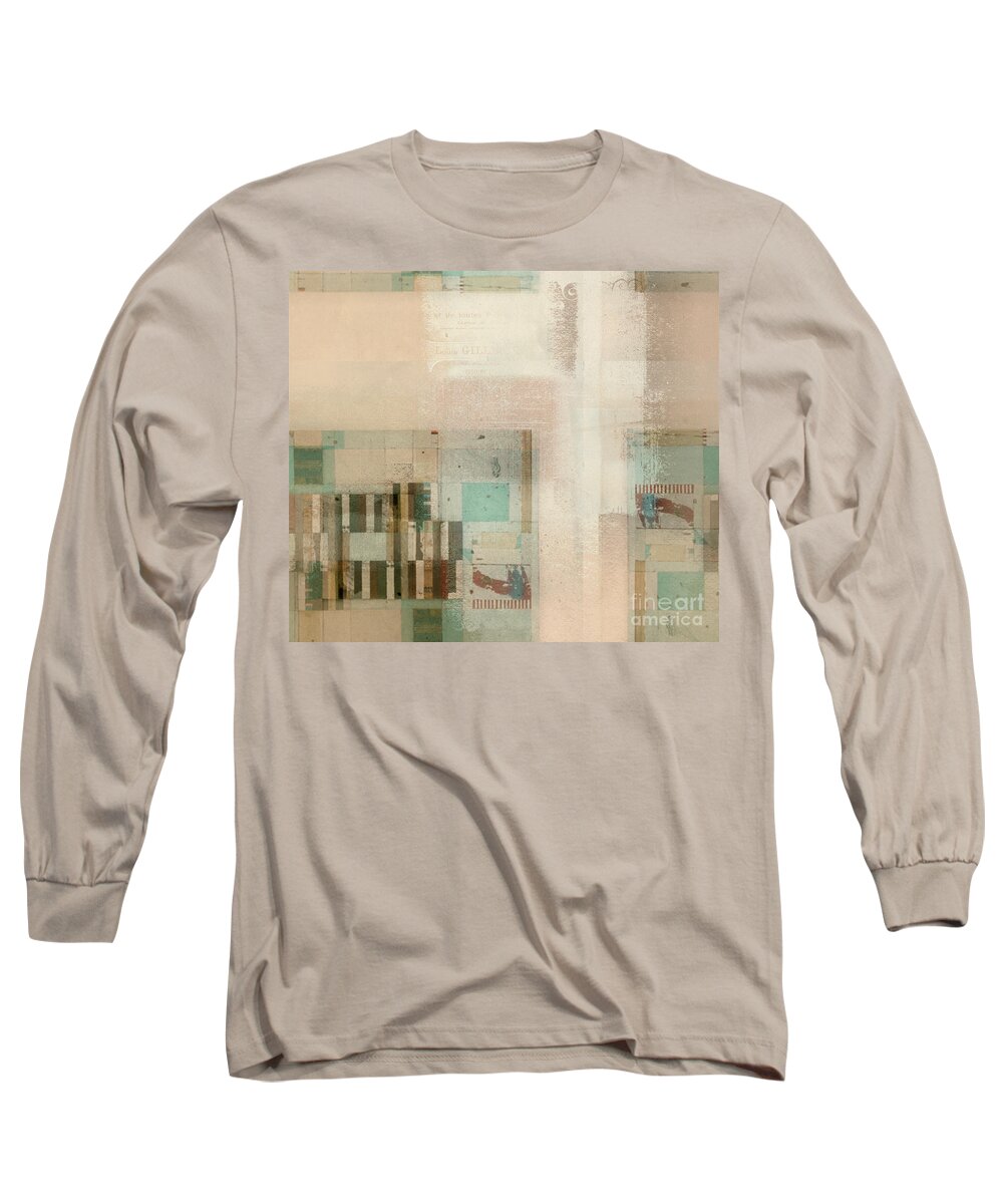 Abstract Long Sleeve T-Shirt featuring the digital art Abstractitude - c01b by Variance Collections