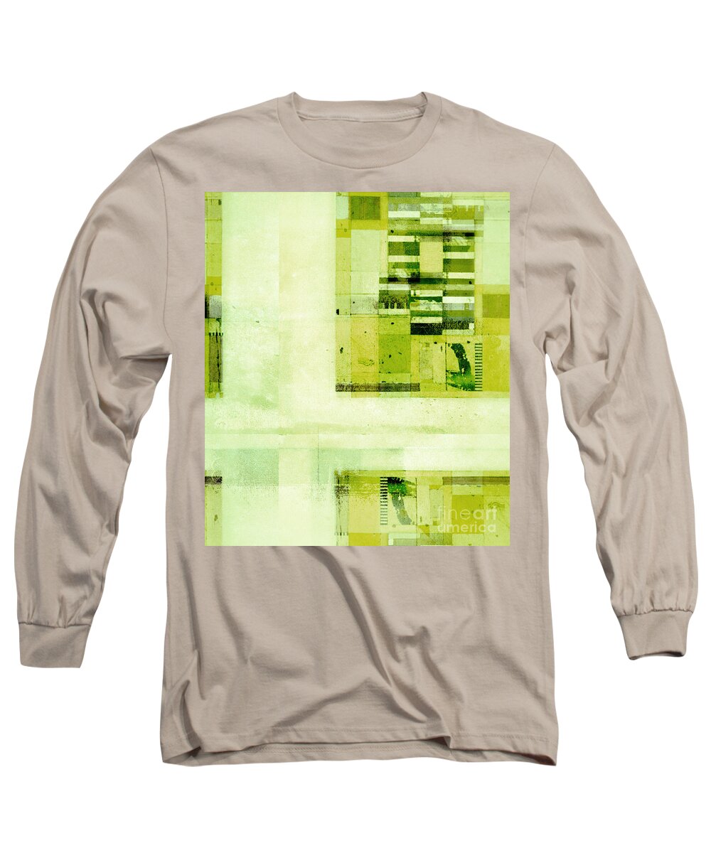 Abstract Long Sleeve T-Shirt featuring the digital art Abstractitude - c4v by Variance Collections