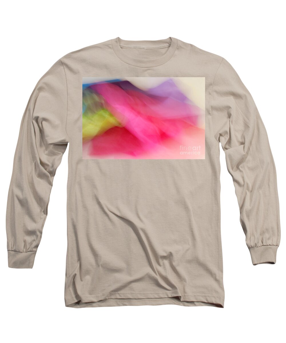 Abstract Long Sleeve T-Shirt featuring the photograph Air Paint by Lorenzo Cassina