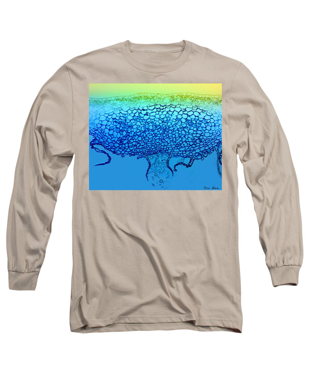 Microscopic Abstract Long Sleeve T-Shirt featuring the photograph Alien by Rein Nomm