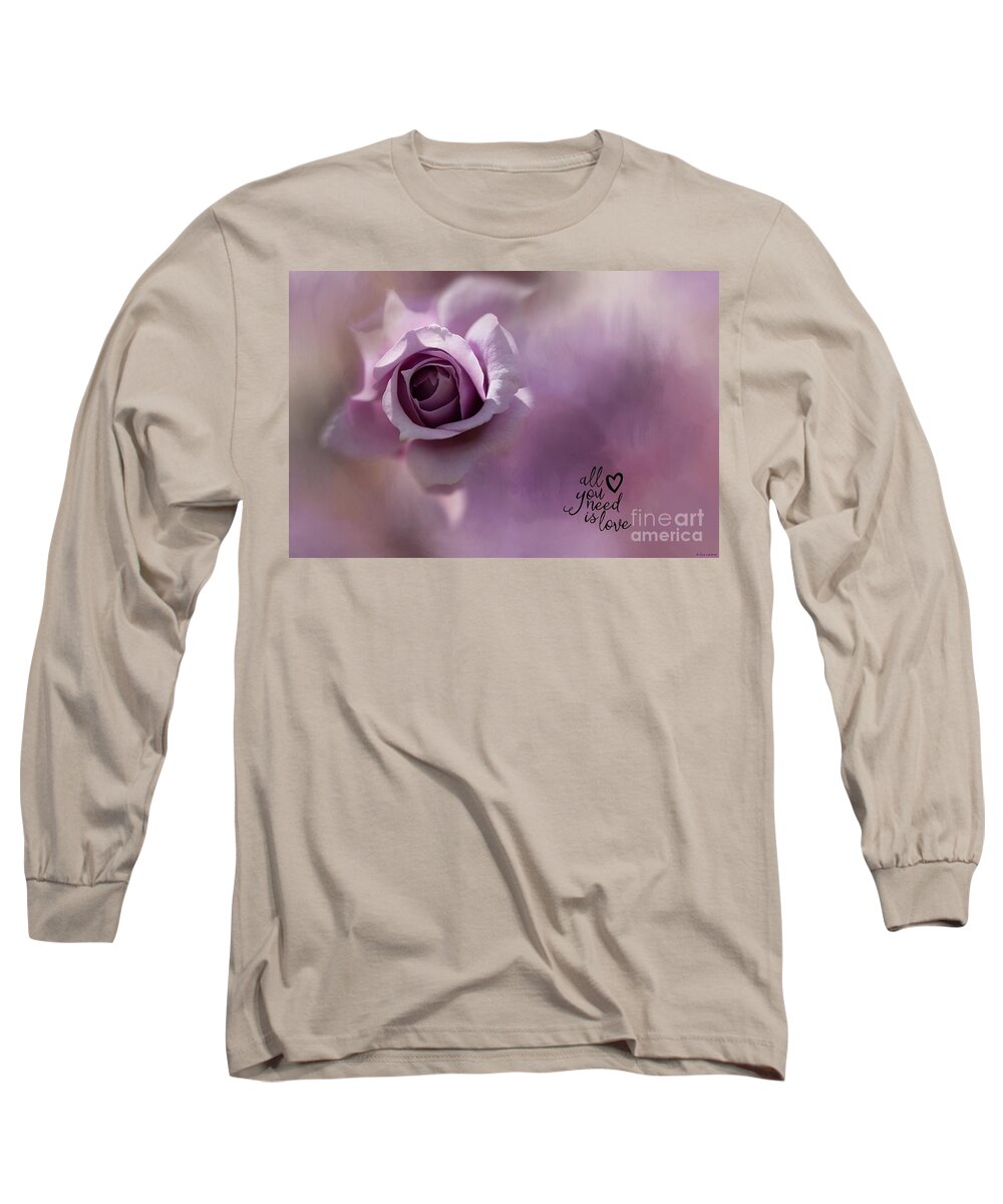 Rose Long Sleeve T-Shirt featuring the photograph All You Need Is Love by Eva Lechner