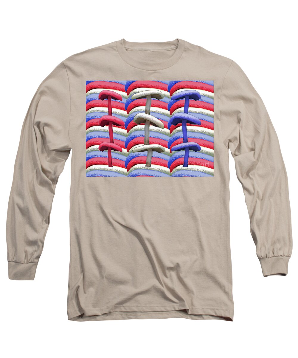 American Long Sleeve T-Shirt featuring the photograph American Mushrooms by Rockin Docks Deluxephotos