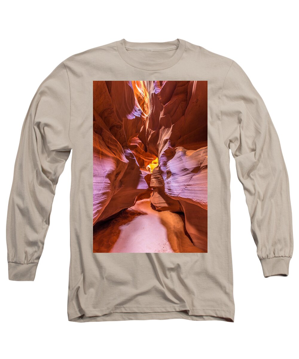 Antelope Canyon Long Sleeve T-Shirt featuring the photograph Antelope Canyon Arizona by Pierre Leclerc Photography