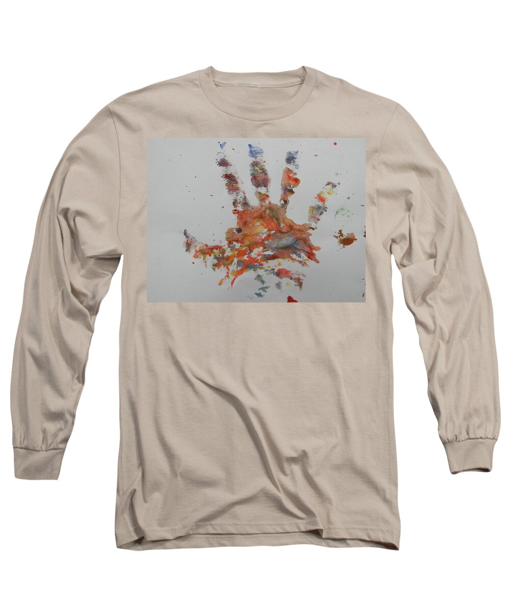 Marwan Khoury Long Sleeve T-Shirt featuring the painting Arab Spring One by Marwan George Khoury