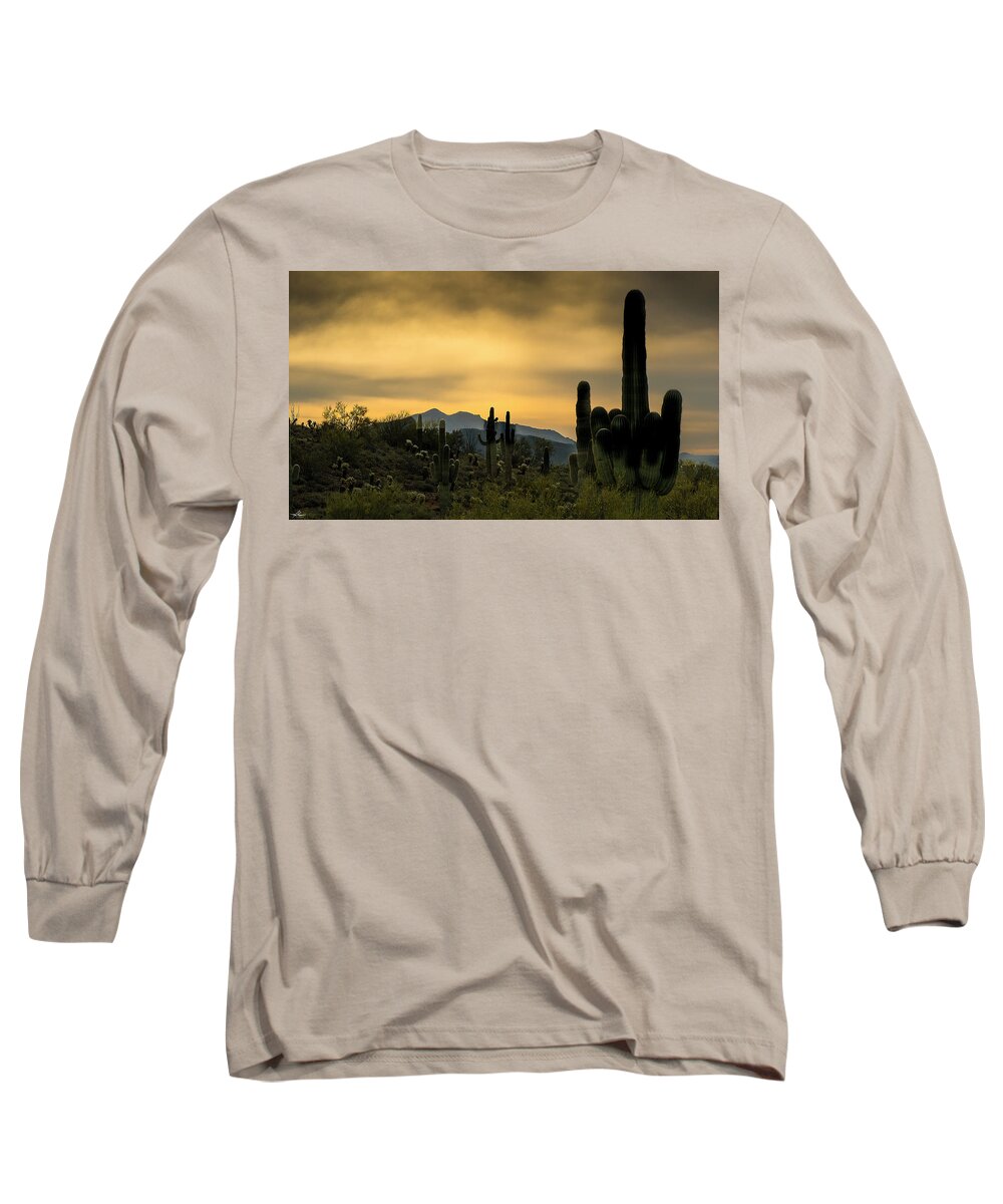 Cactus Long Sleeve T-Shirt featuring the photograph Arizona and the Sonoran Desert by Phil And Karen Rispin