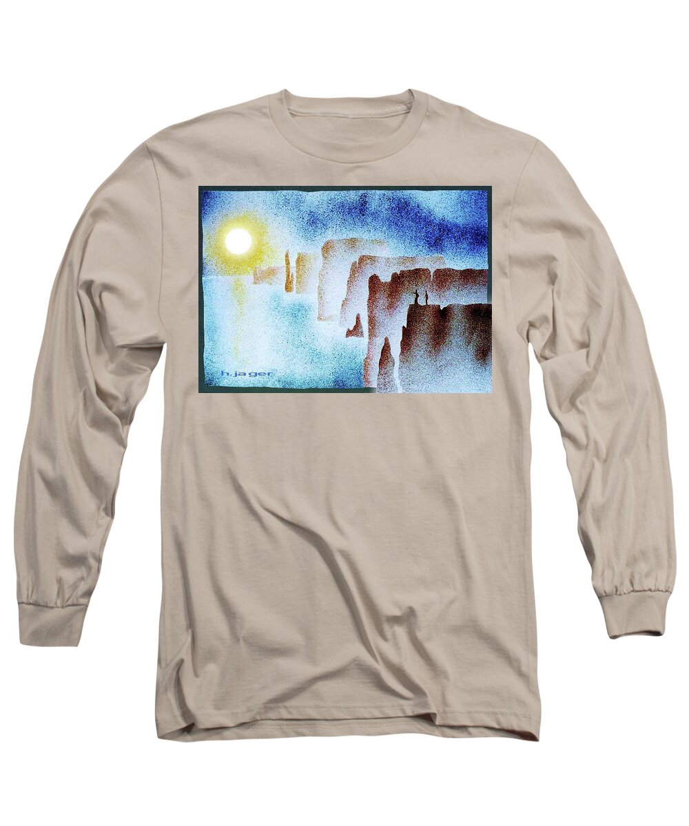 Australia Long Sleeve T-Shirt featuring the painting Australia by Hartmut Jager