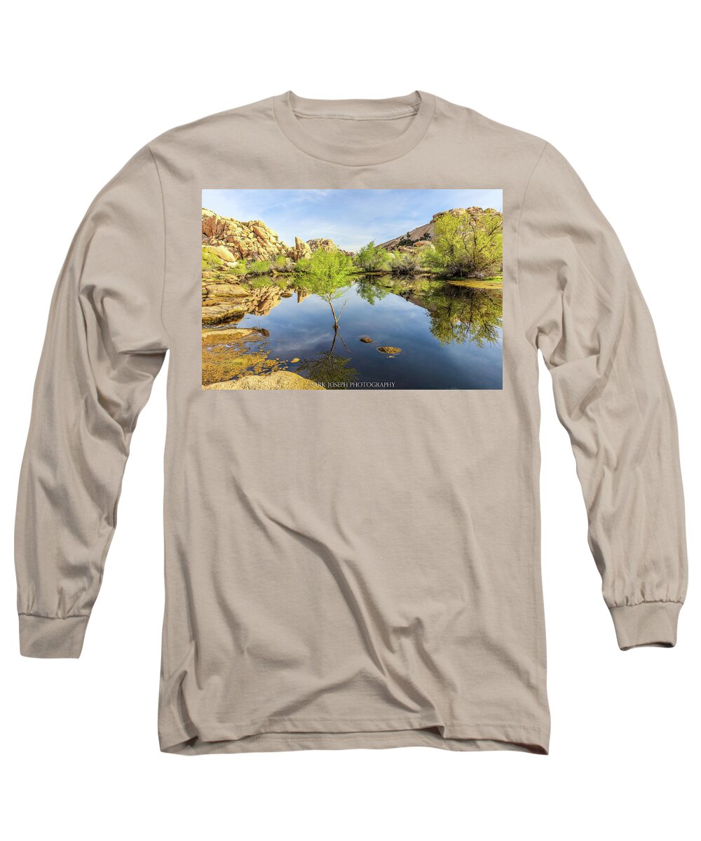 Dam Long Sleeve T-Shirt featuring the photograph Barker Dam by Mark Joseph