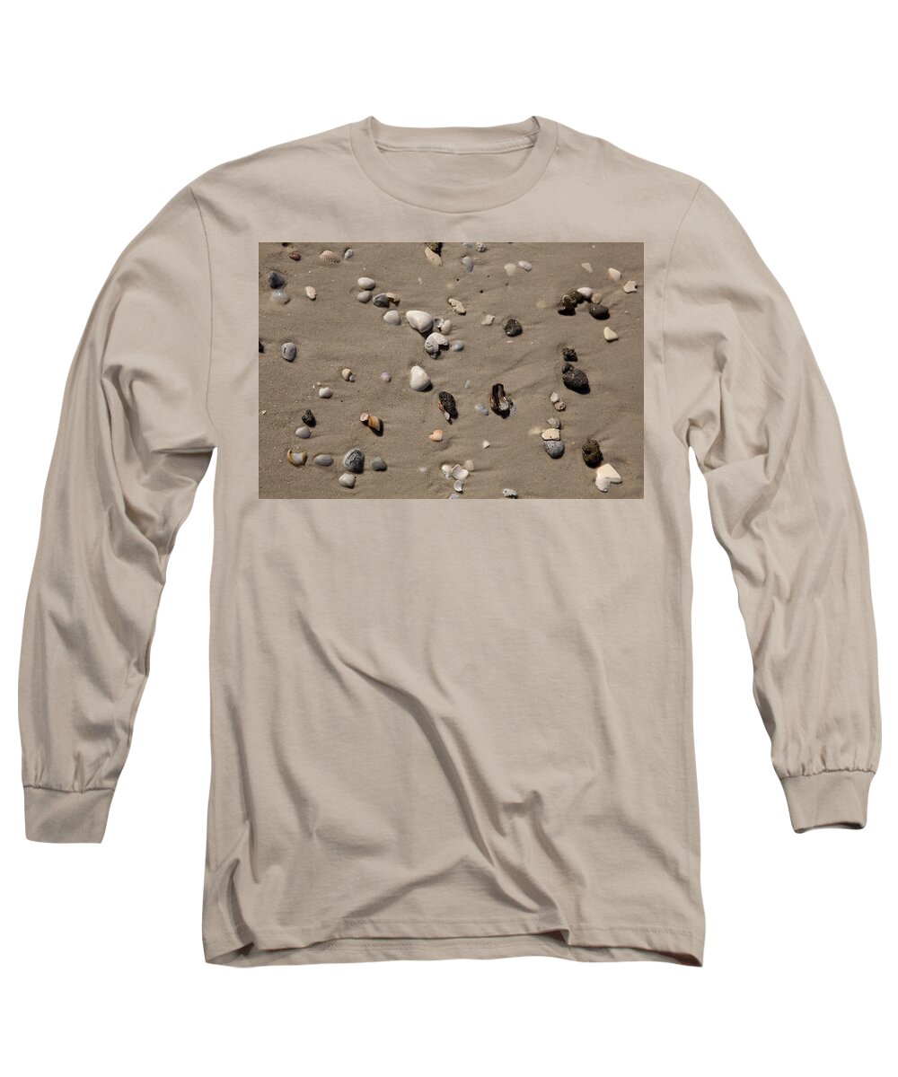 Texture Long Sleeve T-Shirt featuring the photograph Beach 1121 by Michael Fryd