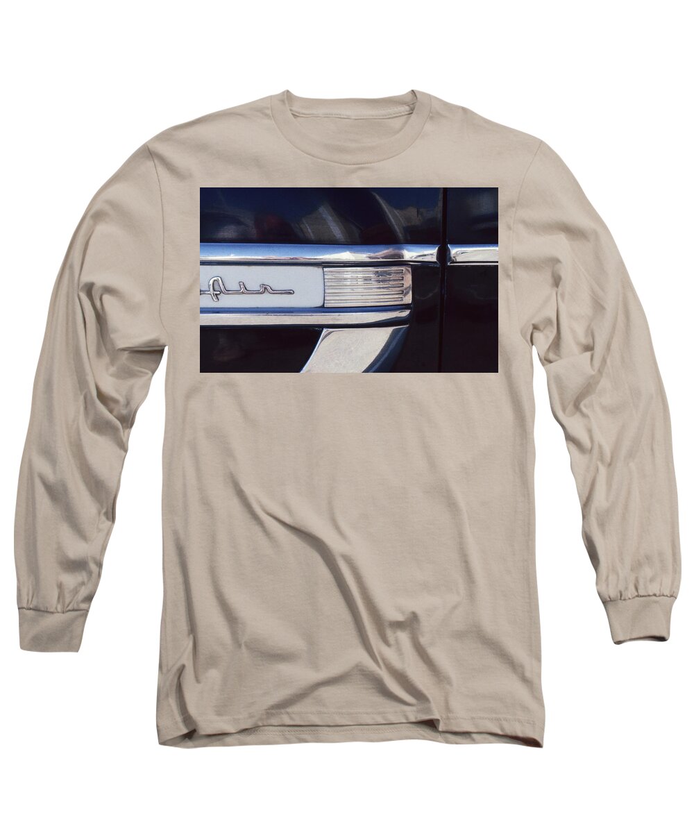 Chevy Chevrolet Belair Car Vintage Long Sleeve T-Shirt featuring the photograph BelAir by Laurie Stewart