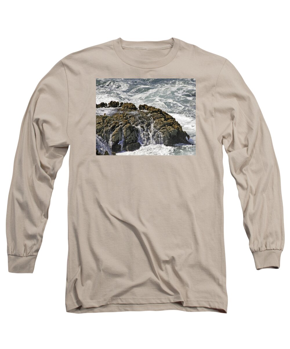 Rocks Long Sleeve T-Shirt featuring the photograph Below Salmon Creek by Joyce Creswell