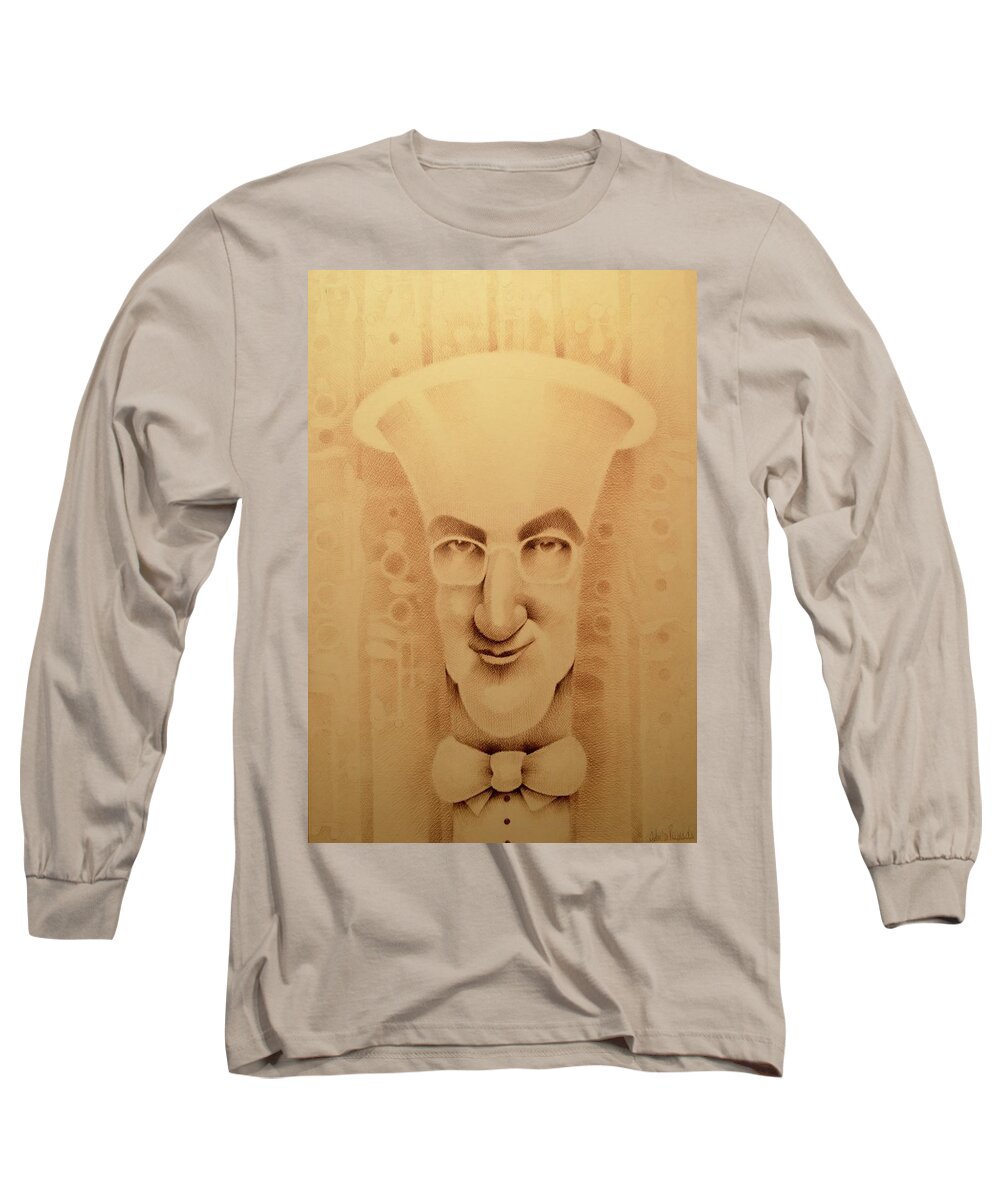 Benny Goodman Long Sleeve T-Shirt featuring the painting Benny Goodman by John Reynolds